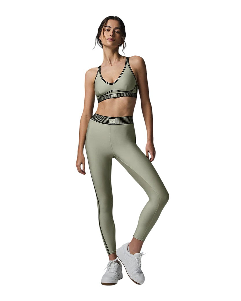 Alo Yoga Airlift Line Up Legging and Bra Limestone