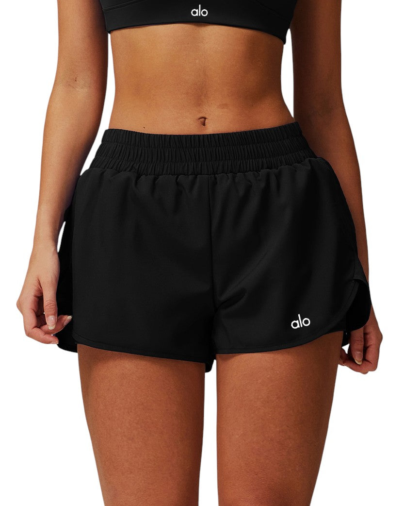 Alo Yoga Easy Run Shorts Black