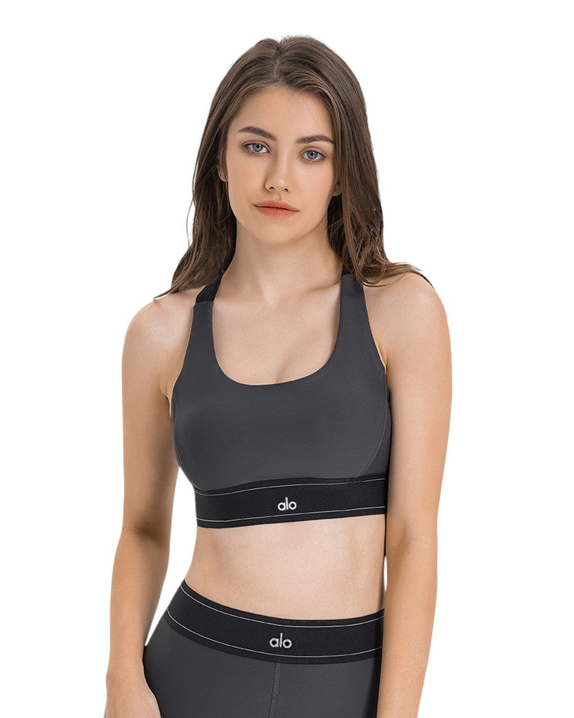 Alo Yoga Airlift Suit Up Bra Grey