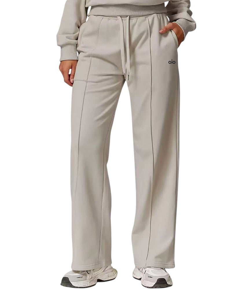Alo Yoga Accolade Straight Line Sweatpant Light Grey