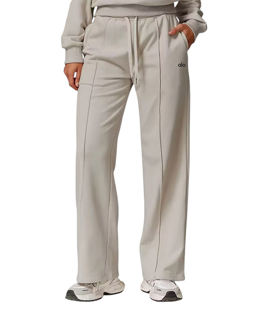 Alo Yoga Accolade Straight Line Sweatpant Light Grey
