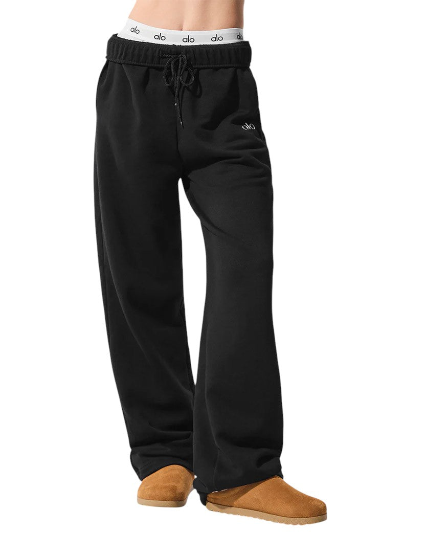 Alo Yoga Accolade Straight Leg Sweatpant Black