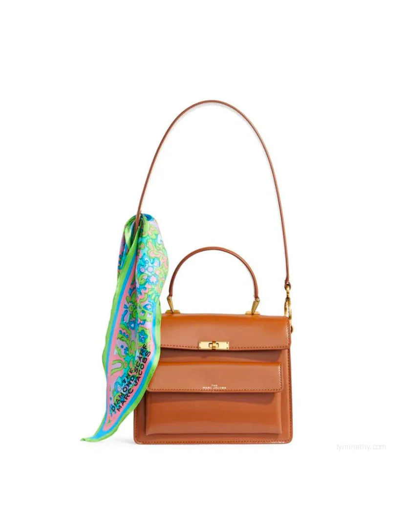 Marc Jacobs The Uptown Cow Leather Bag Brown