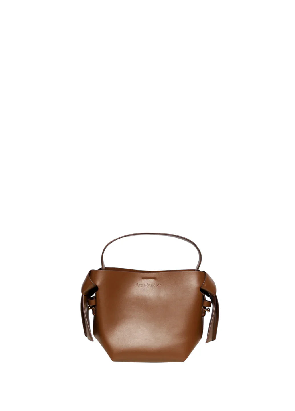 Acne Studios Musubi Small leather shoulder bag Brown