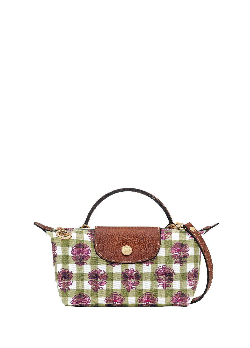 Longchamp Le Pliage Original Pouch With Handle Canvas Artichoke