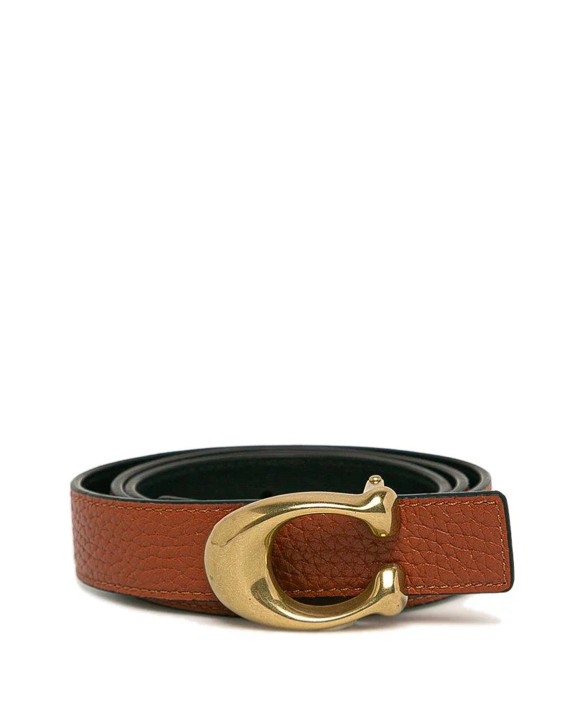 Coach Buckle Reversible Belt Brown/Black