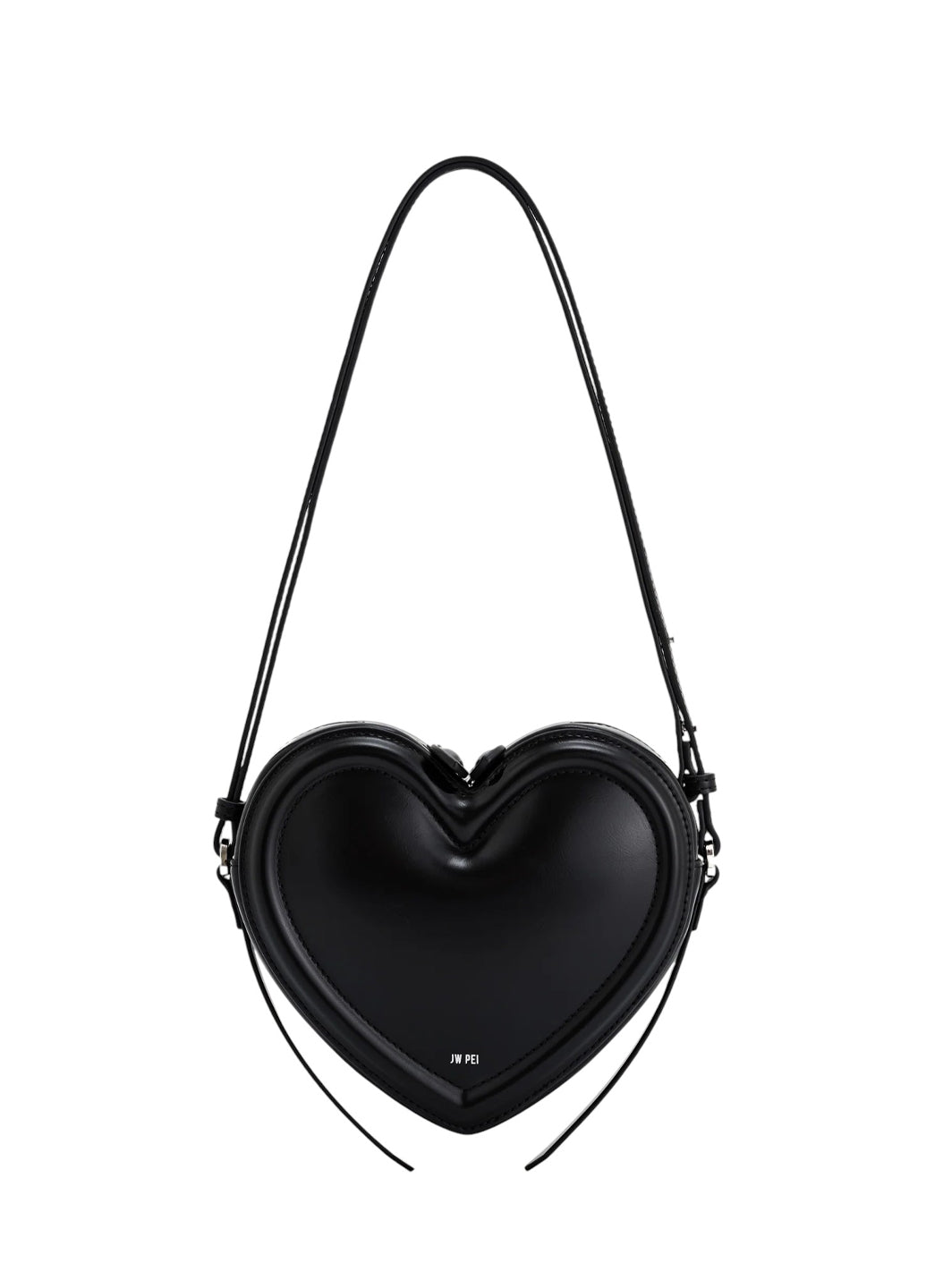 JW PEI Arlene Heart Shaped Bag Black
