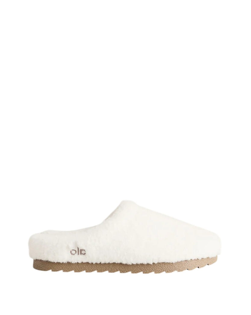 Alo Yoga Sherpa Recovery Slipper White