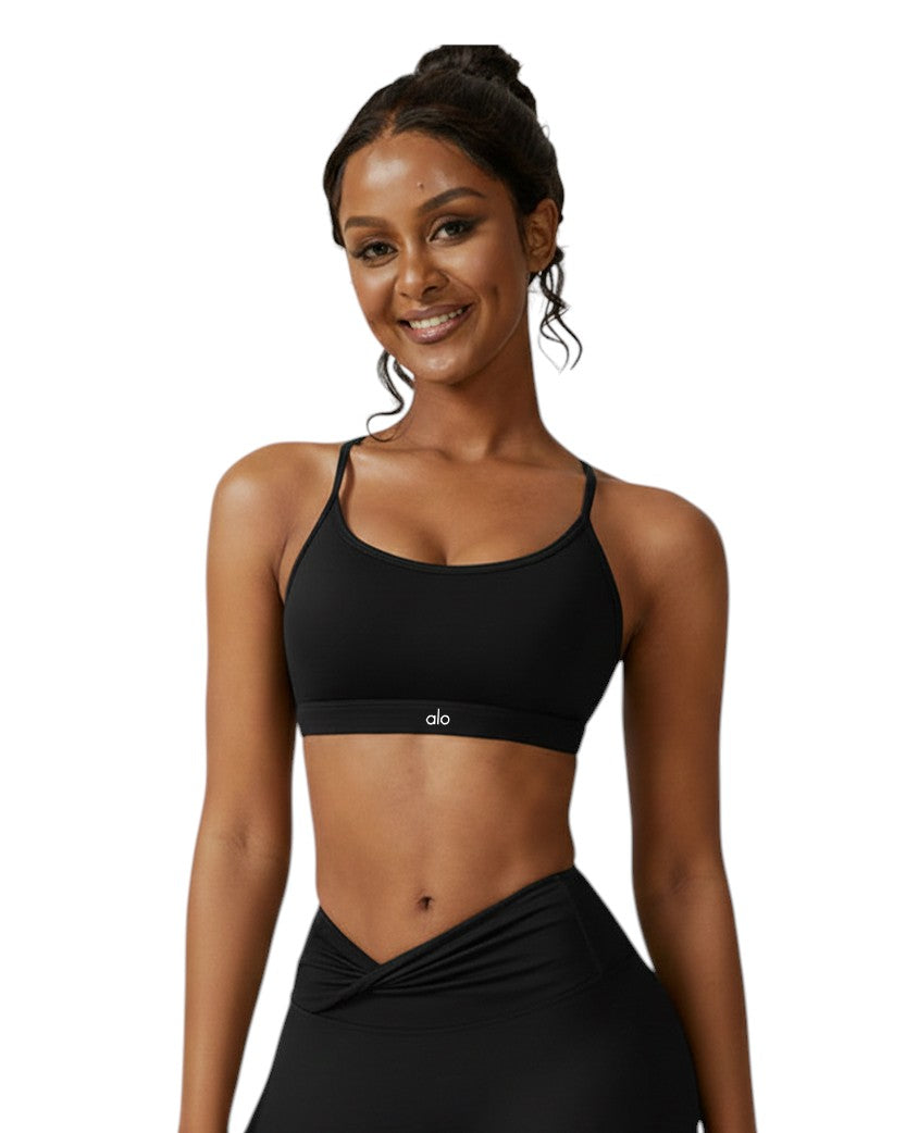 Alo Yoga Top Bra Black 83447-BK