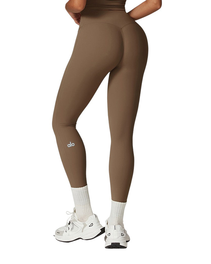 Alo Yoga Push-Up Leggings Mocha Brown 87964-MBN
