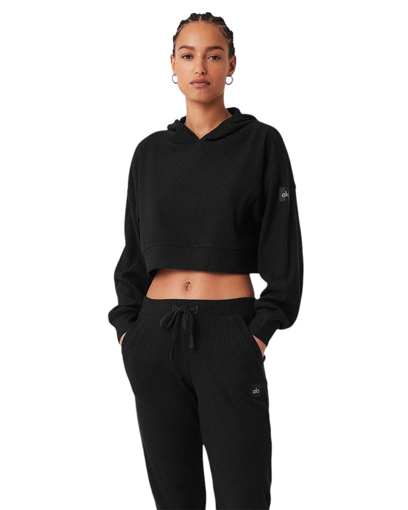 Alo Yoga Muse Suit Hoodie and Sweatpant Black
