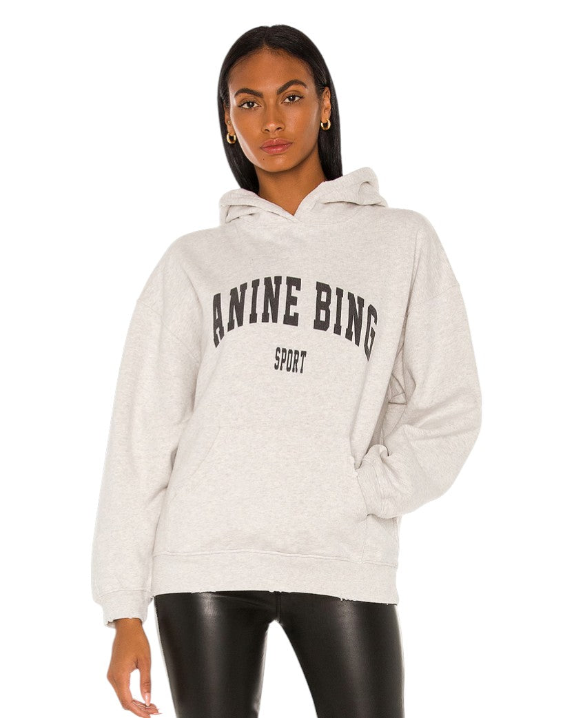 Anine Bing Harvey Hoodie Heather Grey
