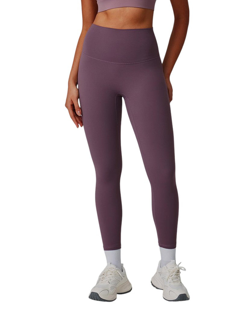 Alo Yoga Stretch High Waist Sports Leggings Light Purple D19108-LPR