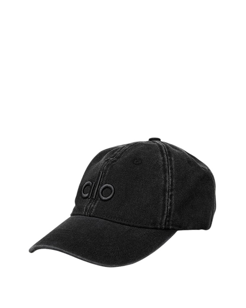 Alo Yoga Washed Off-Duty Cap Vintage Black