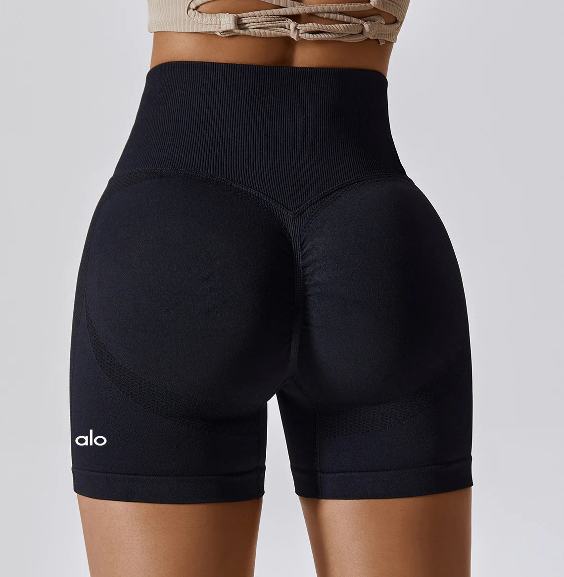 Alo Yoga Push-Up Shorts Black WZX11-BK