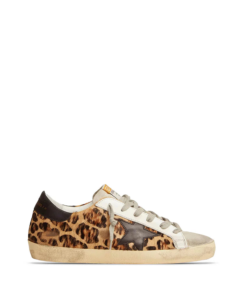 Golden Goose Women's Super-Star in Leopard Print Leather