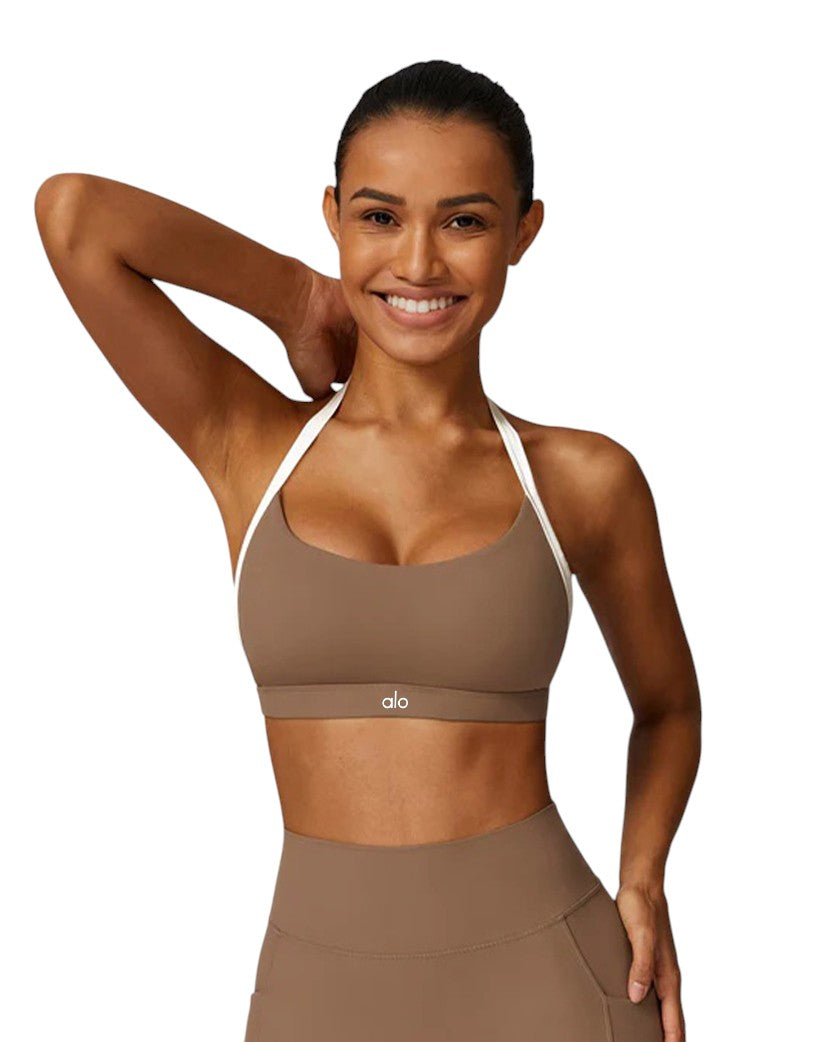 Alo Yoga Sports Bra Mocha Brown 86051-MBN