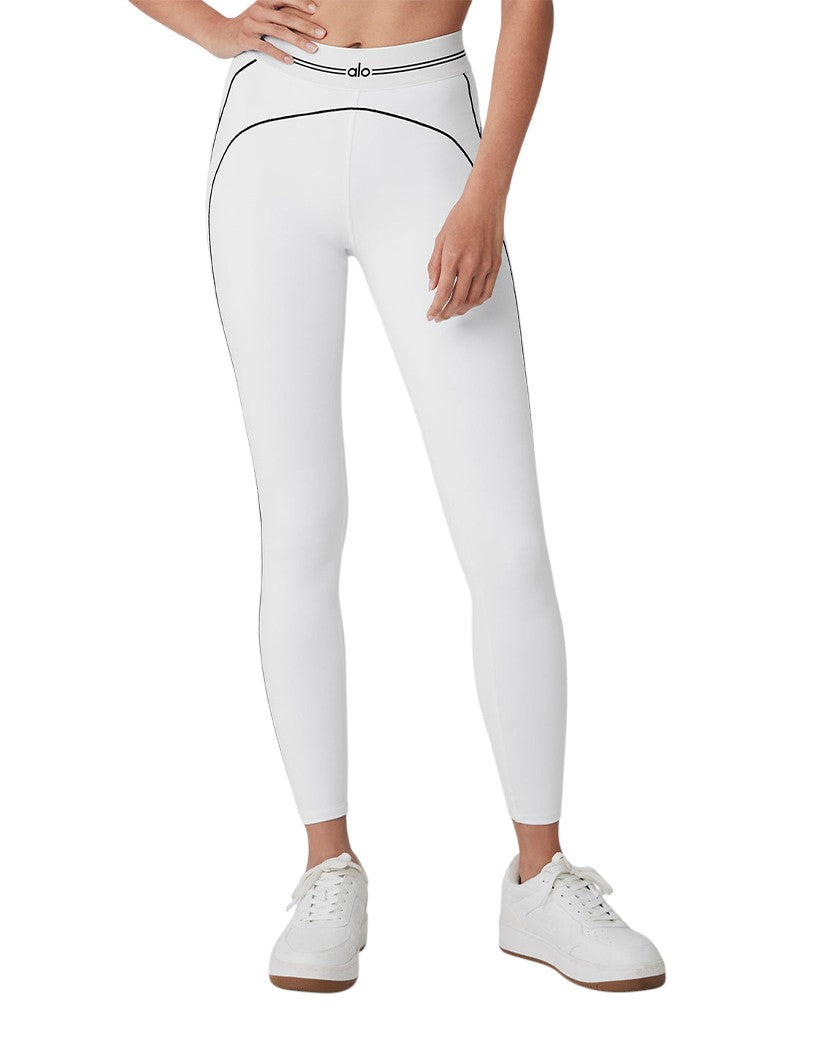 Alo Yoga Airbrush High-Waist Heart Throb Legging White