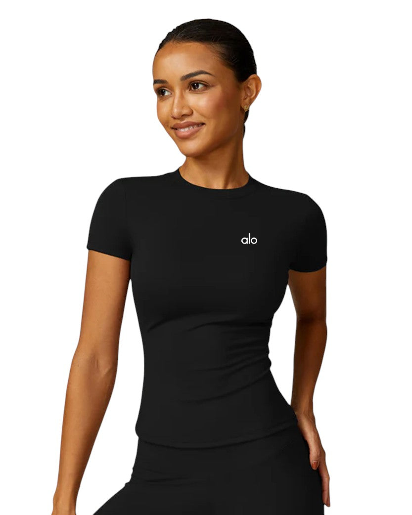 Alo Yoga Short Sleeve T-Shirt Black 85759-BK
