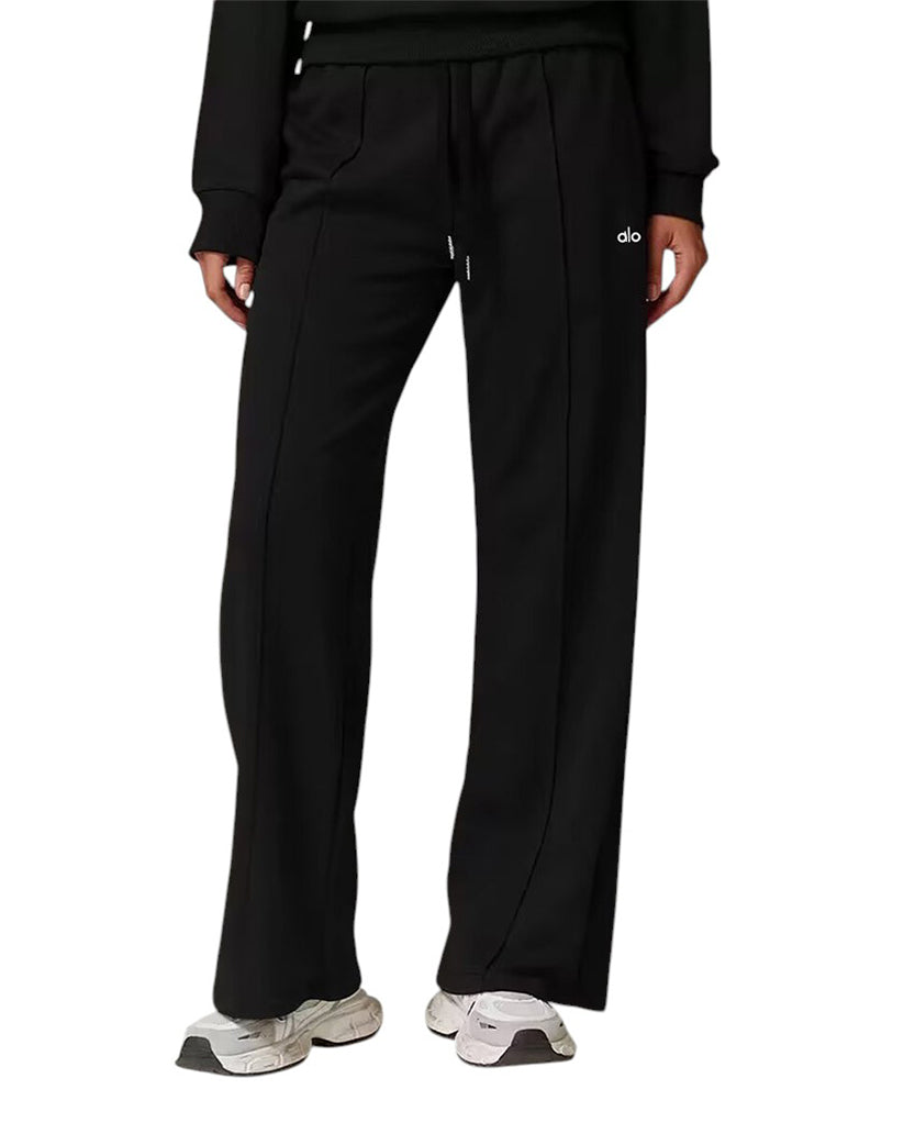 Alo Yoga Accolade Straight Line Sweatpant Black