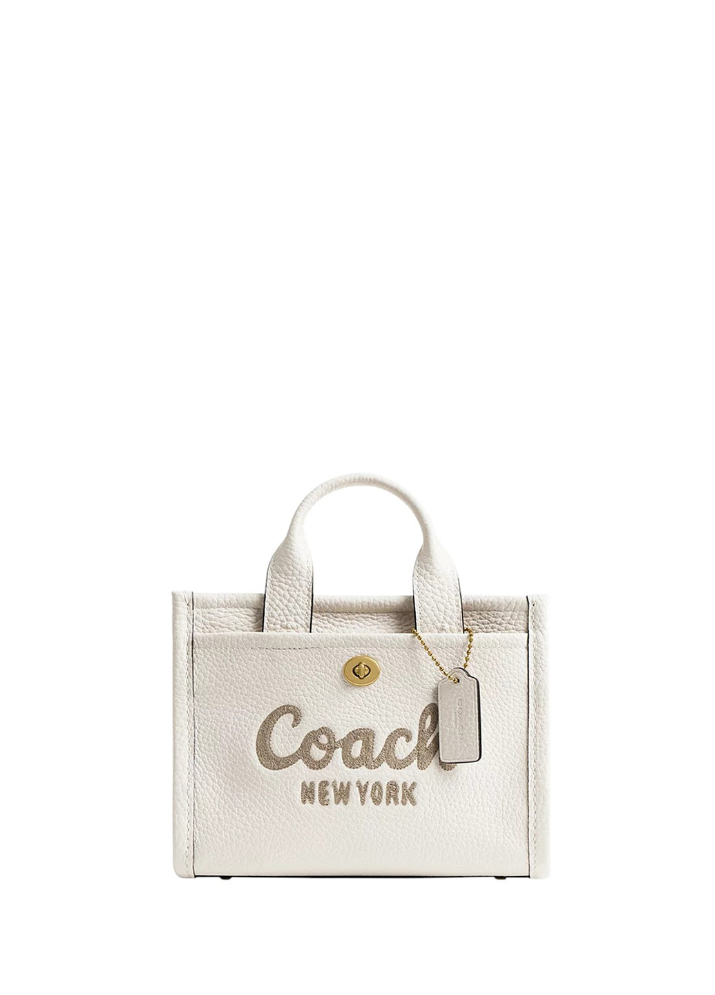 Coach Leather Cargo Tote Bag 20 Chalk