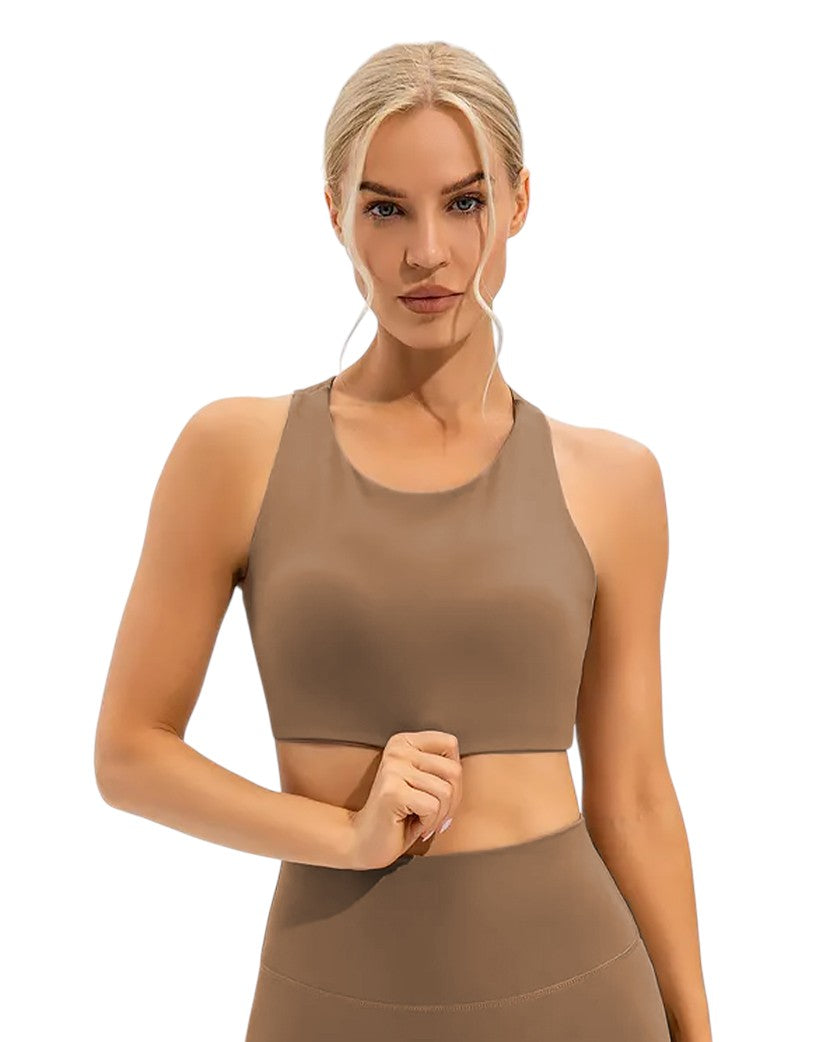 Alo Yoga Nylon Top Brown