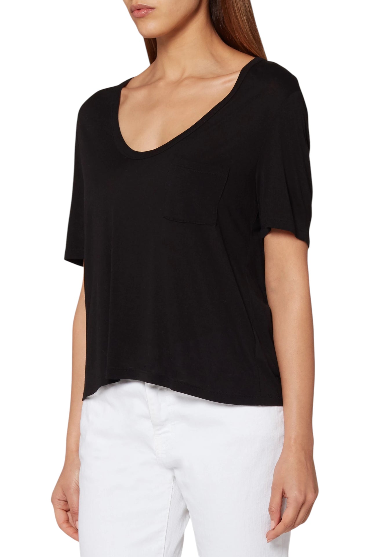 Alexander Wang Classic Pocket Tee Black