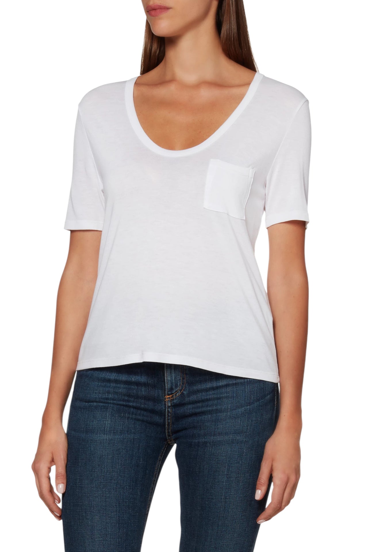 Alexander Wang Classic Pocket Tee White