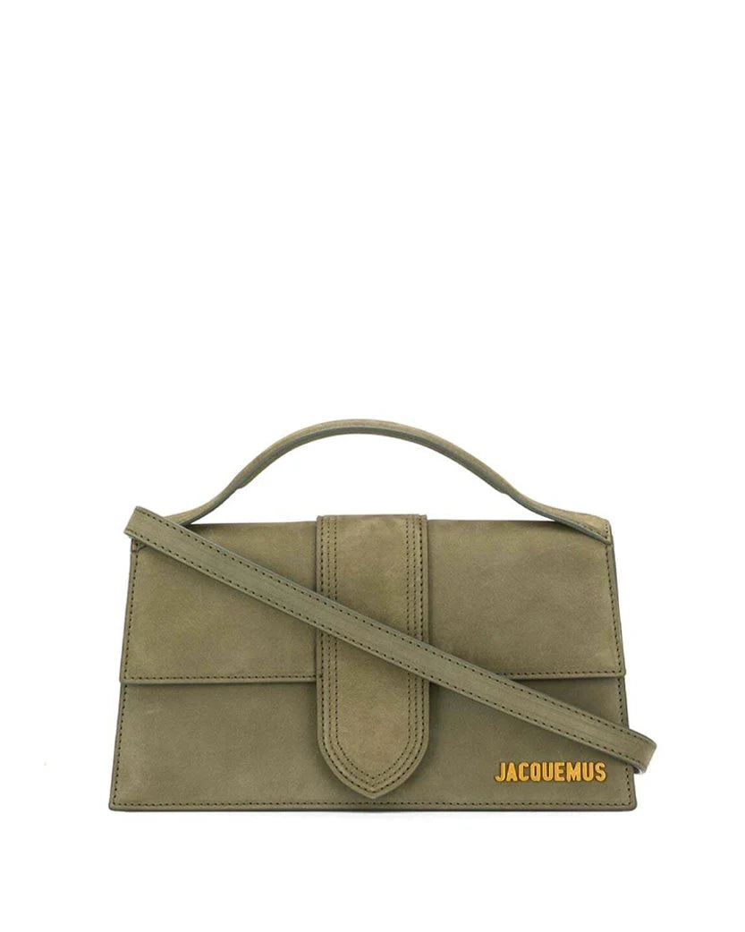 Jacquemus Le Bambino Grand Suede Olive