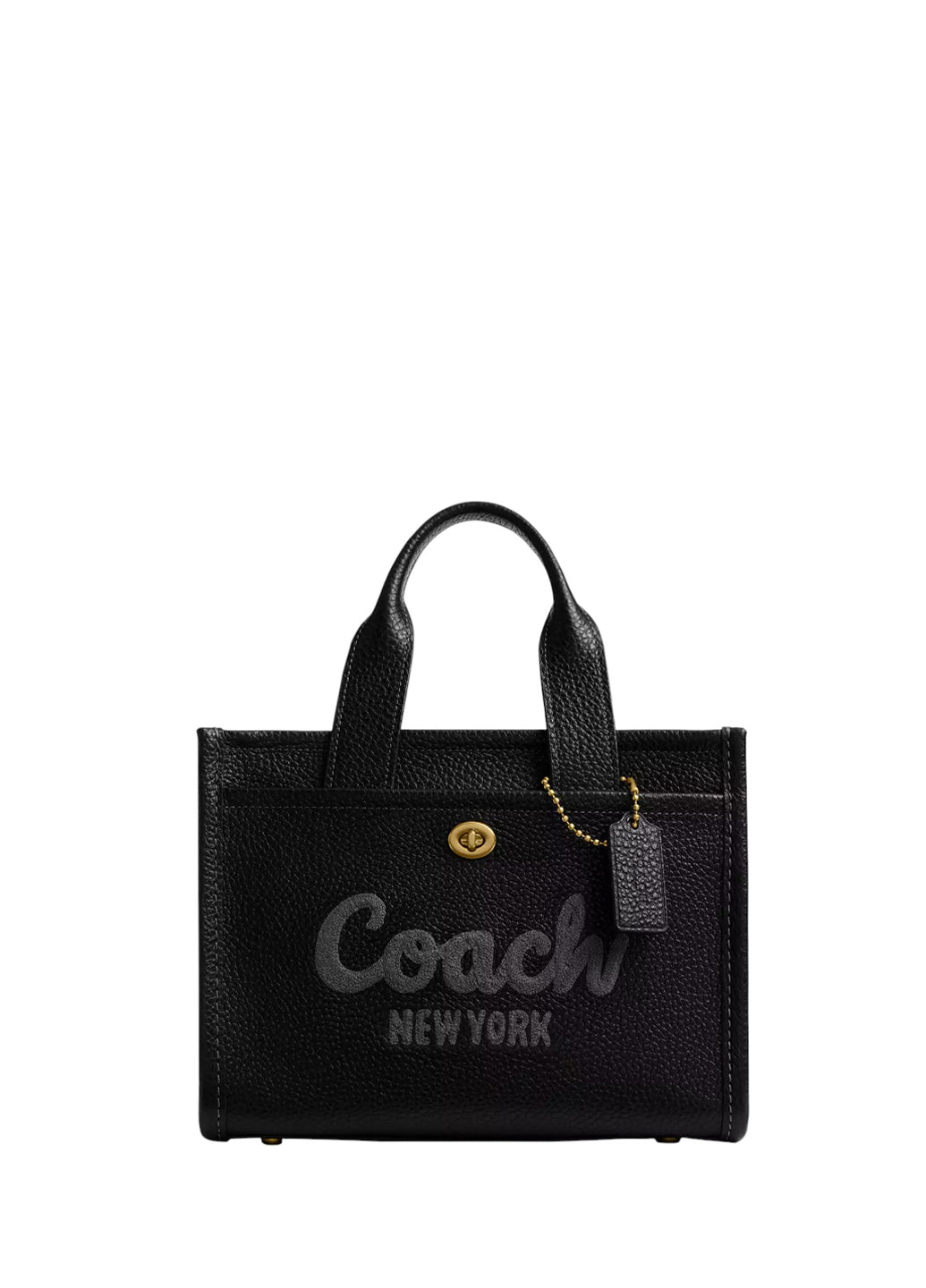 Coach Leather Cargo Tote Bag 26 Black