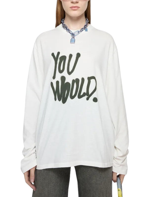 Acne Studios You Woold Long Sleeve White
