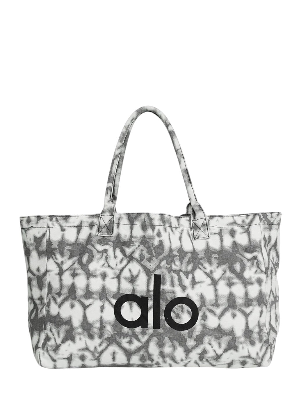 Alo Yoga Iconic Shopper Tote Grey Tiedye