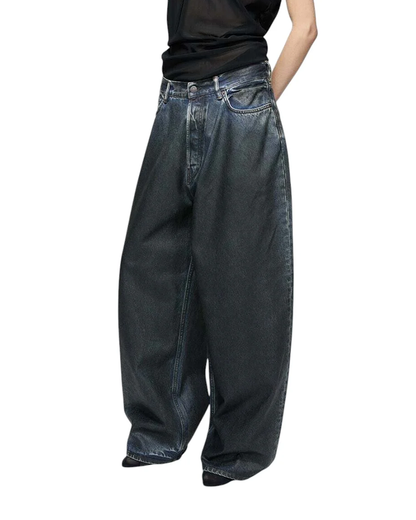 Acne Studios Super Baggy Fit Jeans Indigo Blue