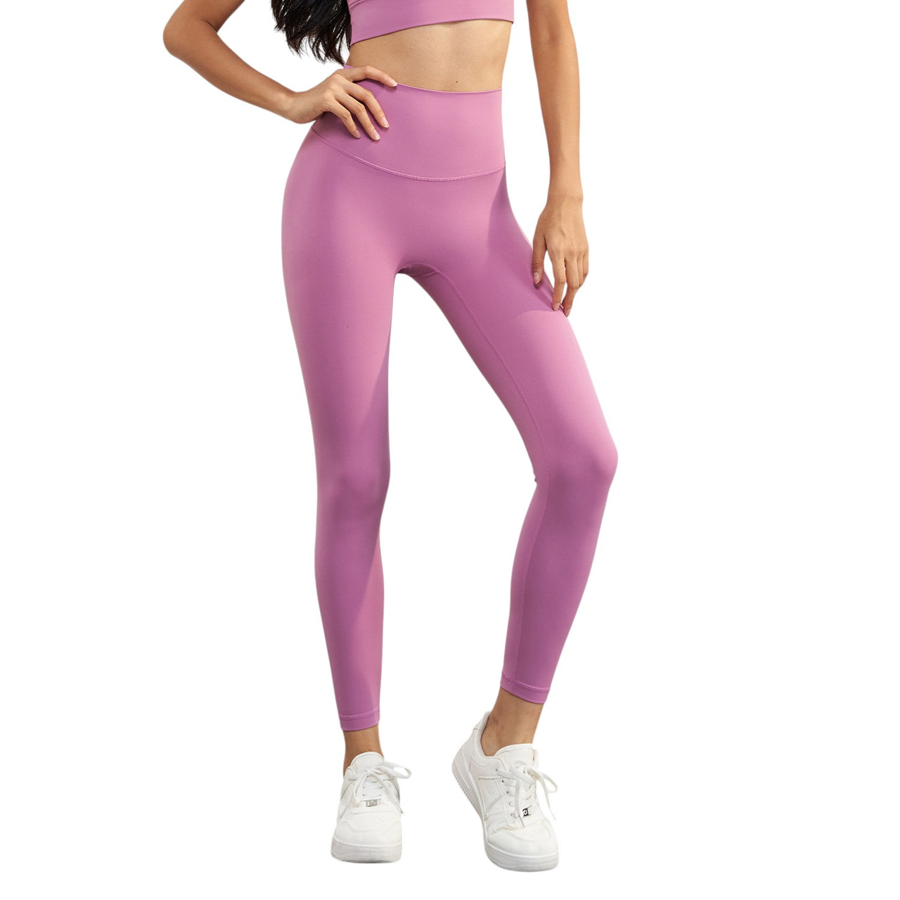 Alo Yoga Stretch High Waist Sports Leggings Coral Pink D19108-CPK