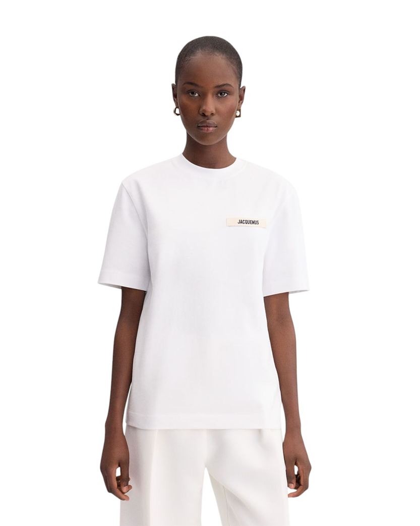 Jacquemus Le T-Shirt Gros Grain White