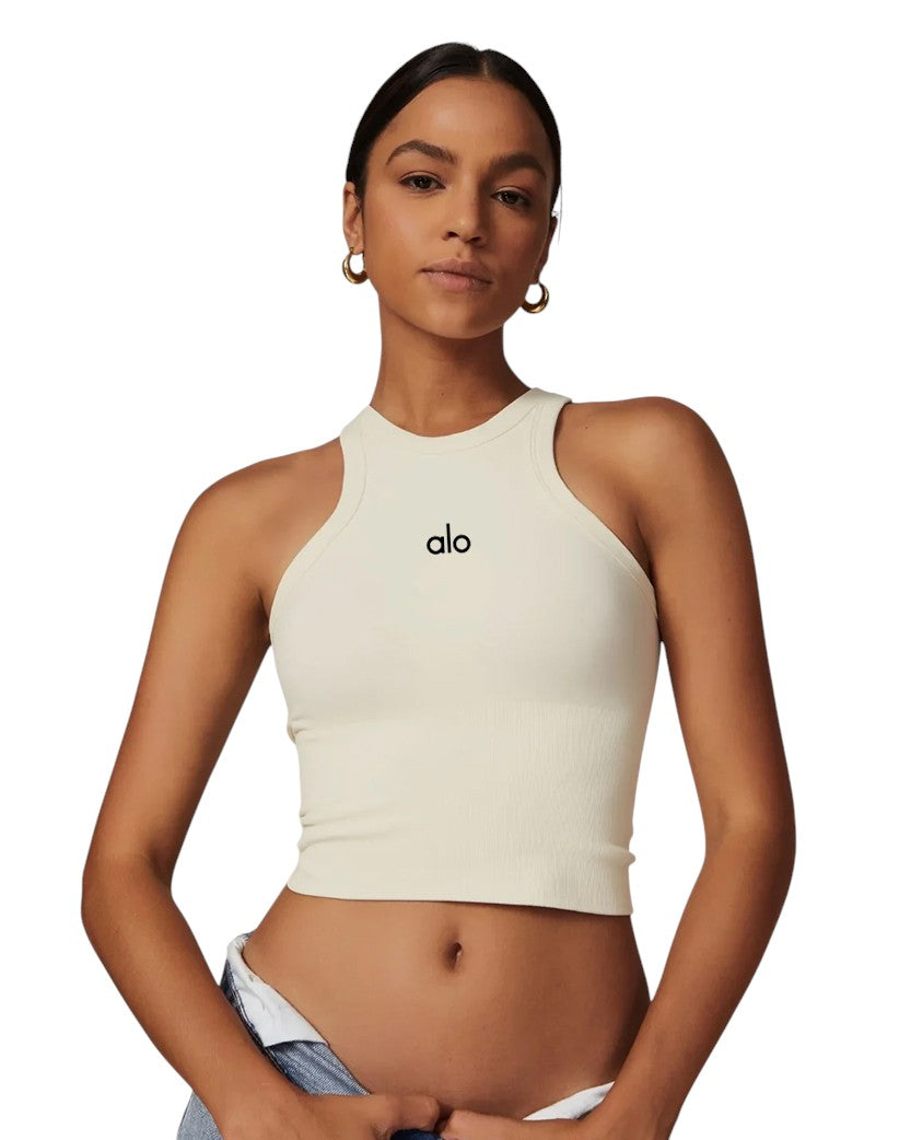 Alo Yoga Tight Fit Tank Cream 77255-CM