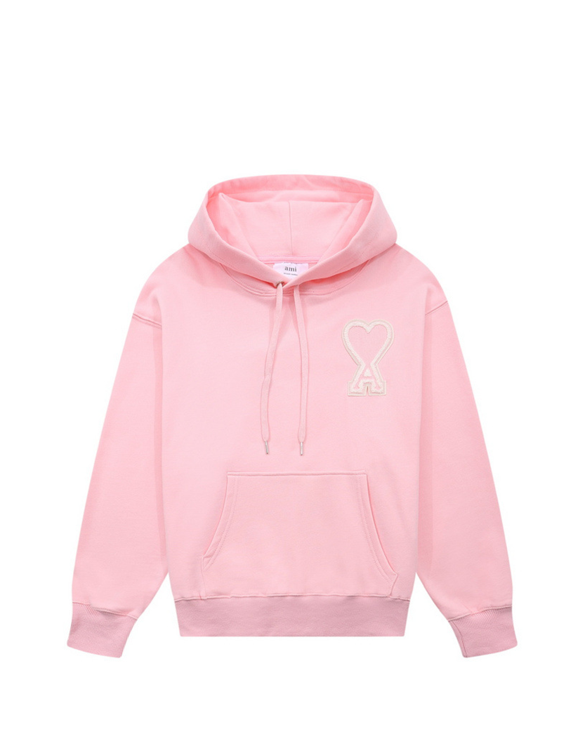 AMI Paris Oversize Ami de Coeur hoodie Pink