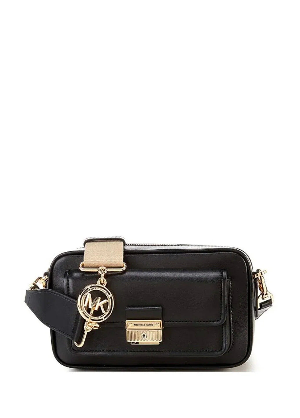 Michael Kors Bradshaw Medium Logo Camera Bag Black