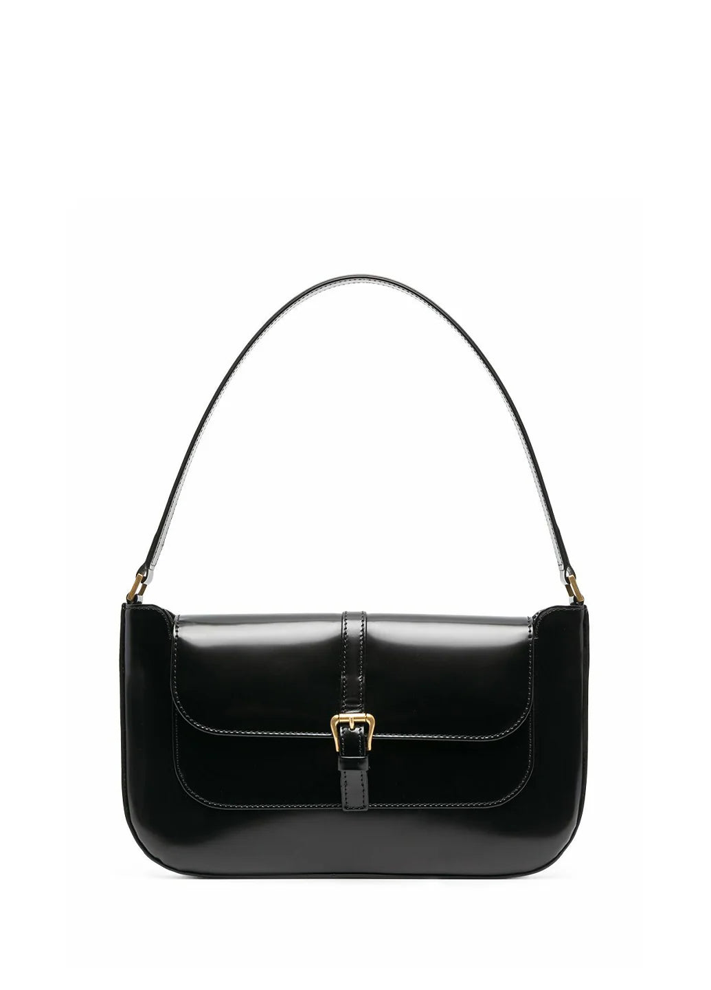 By Far Miranda Black Gloss Leather