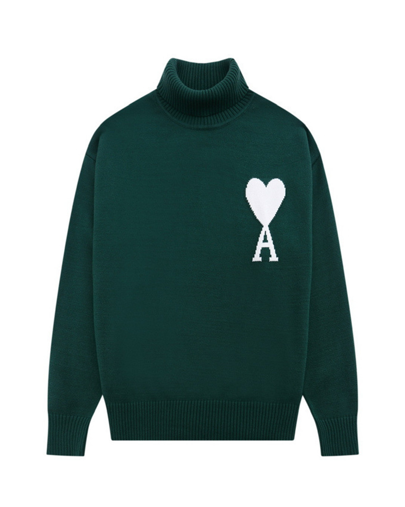 AMI Paris Ami de Coeur jumper Green