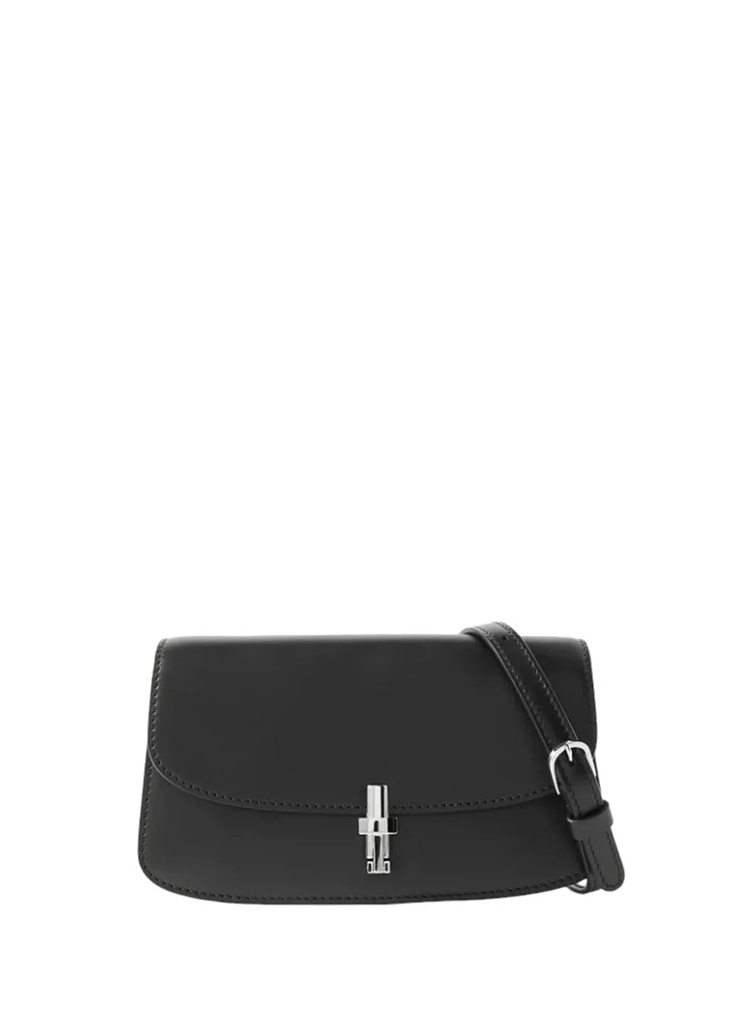 The Row Sofia Mini Leather Bag in Black