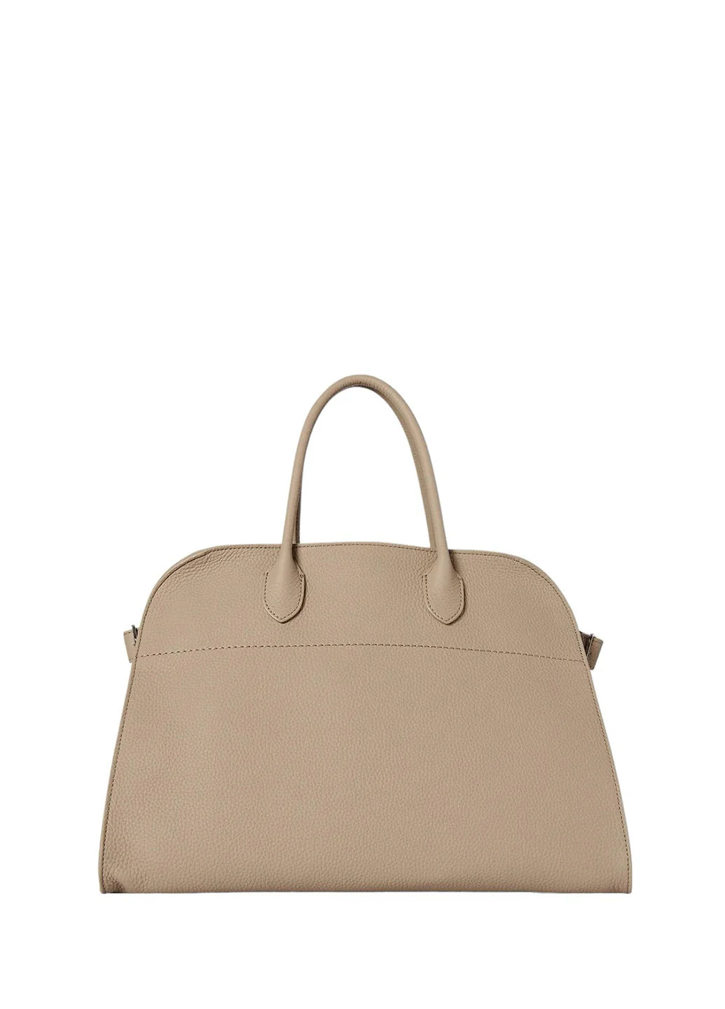 The Row Soft Margaux 15 Bag in Leather Light Camel