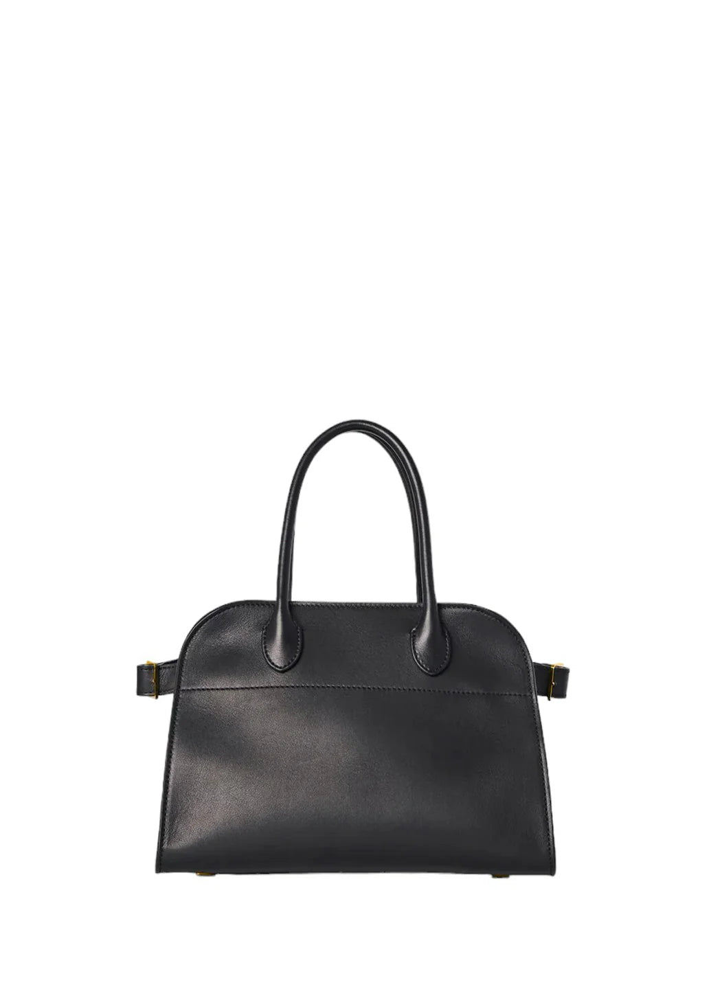 The Row Soft Margaux 10 Bag in Leather Black