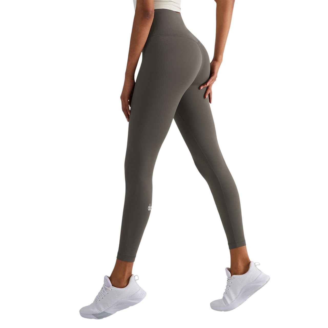 Alo Yoga Stretch High Waist Sports Leggings Khaki D19108-KH