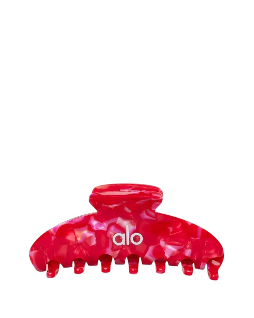 Alo Yoga 90's Claw Clip Red Ribbon Twist