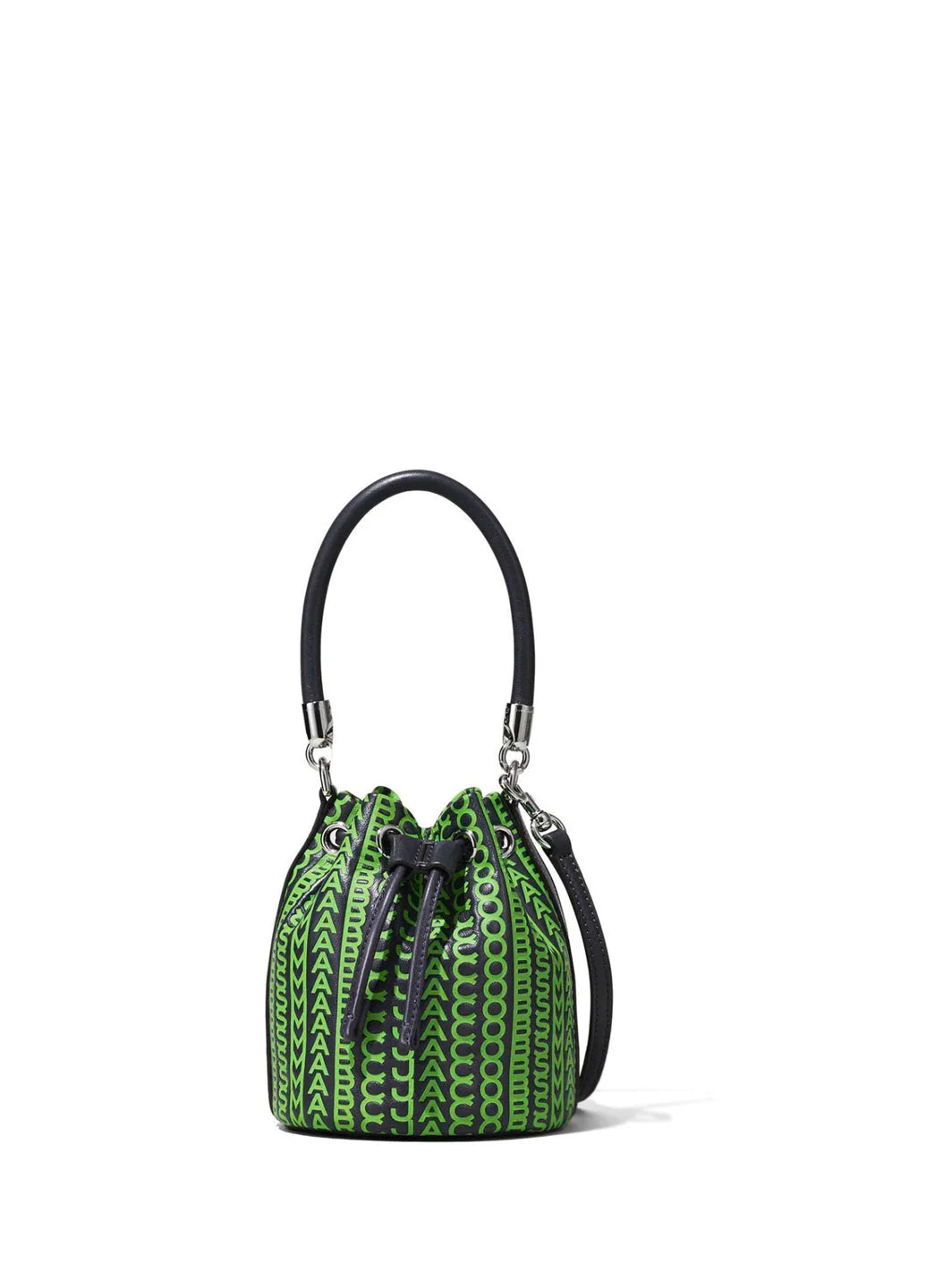 Marc Jacobs The Monogram Leather Micro Bucket Bag Green
