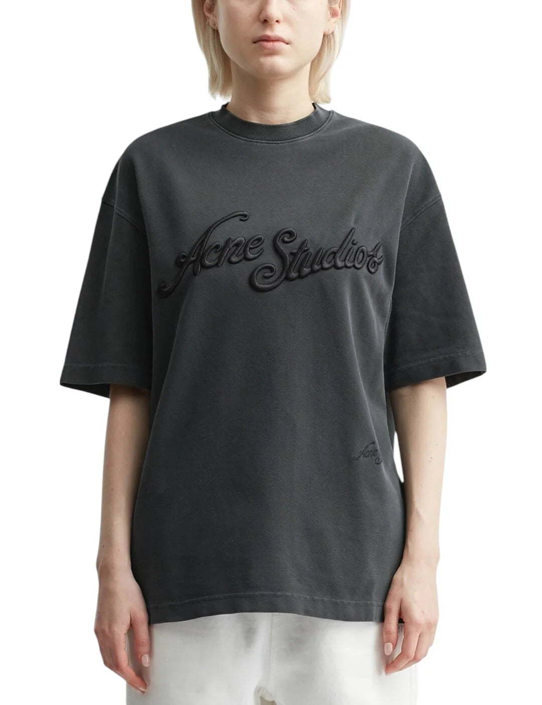 Acne Studios Exford Tourist Logo T-Shirt Black