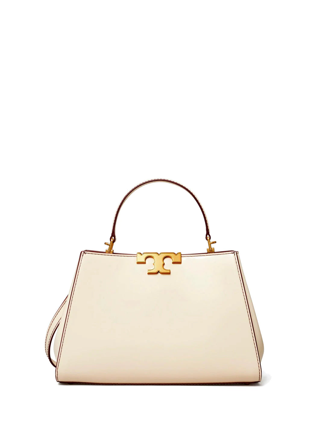 Tory Burch Eleanor Satchel Leather Tote Bag White