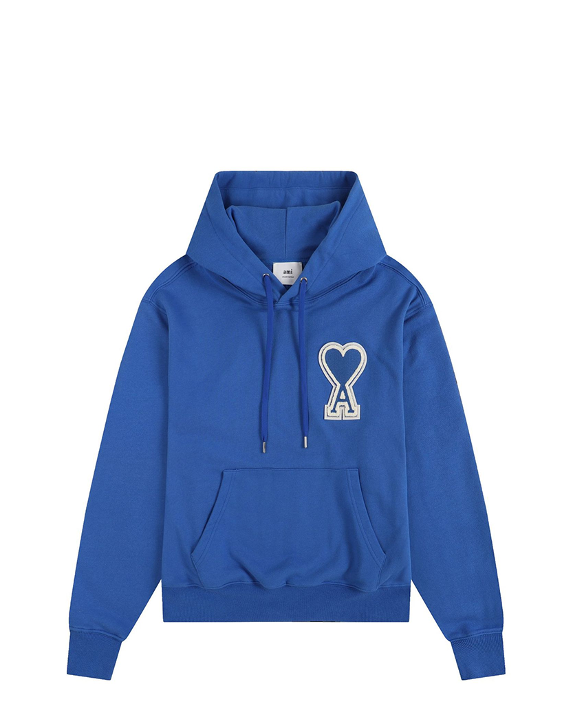AMI Paris Oversize Ami de Coeur hoodie Blue