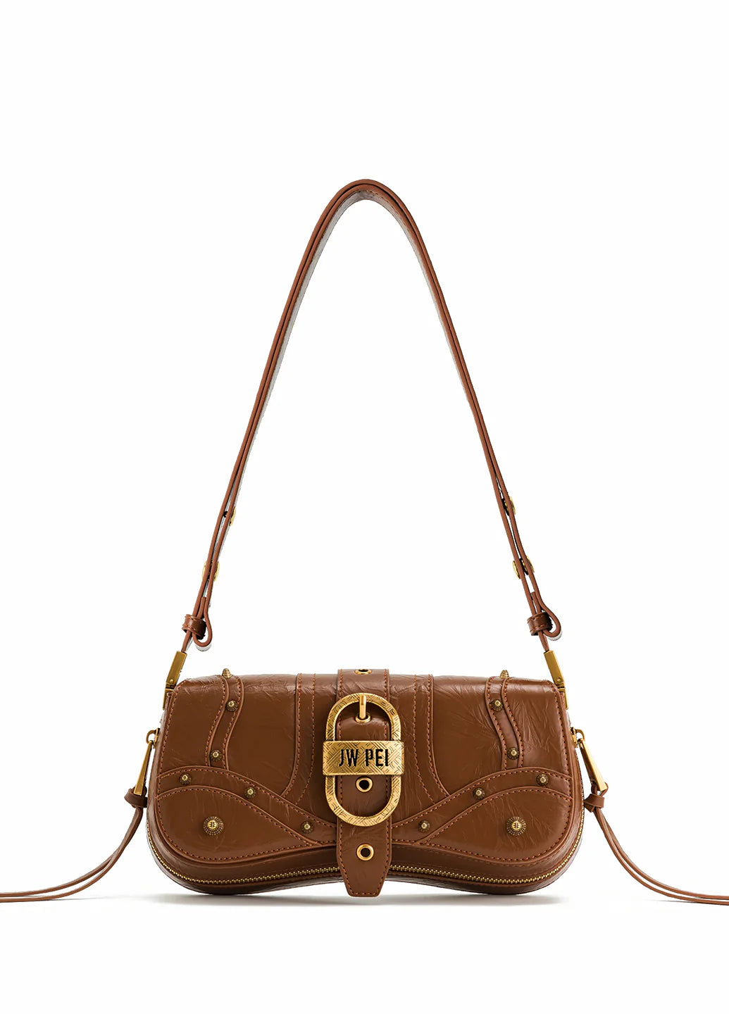 JW PEI Joy Crushed Shoulder Bag Brown